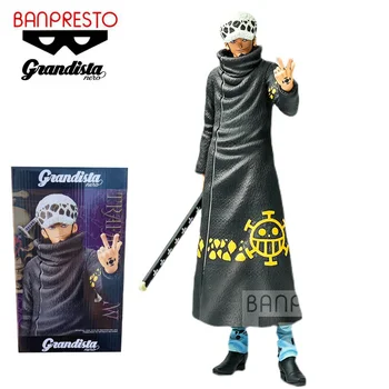 100% Original BANPRESTO Grandista Nero TRAFALGAR LAW, UMA PEÇA de PVC Figura de Ação do Anime Modelo de Brinquedos da Coleção do dia das bruxas