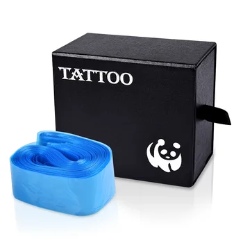 100Pcs/pack Descartável Tatuagem Azul Clip Cord Mangas Sacos de Cobre Sacos para a Máquina da Tatuagem Tatuagem de Acessórios de Maquiagem Permanente