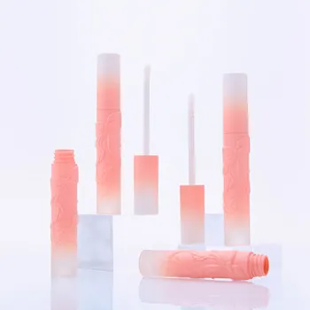 100pcs 5ml Vazio Brilho Labial do Tubo de DIY Lip Balm Tubo de Plástico Batom Recipientes de Cosméticos do Recipiente Frasco com Tampa