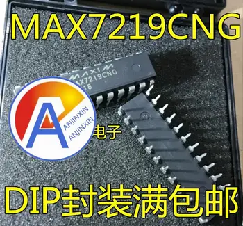 10pcs 100% original novo MAX7219 MAX7219CNG MAX7219ENG DIP24 Driver de vídeo