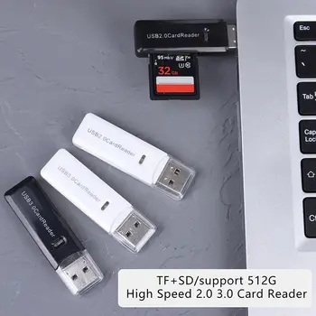 1Pcs USB 3.0/2.0 TF Leitor de Cartão SD Cardreader Cartão Micro Sd Para Usb Adaper Inteligente do Leitor de Cartão de Memória SD de Acessórios do Portátil da Nova