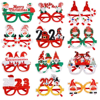 2023 Nova Natal Óculos De Decoração Filhos Adultos De Festas Adereços Foto De Natal Óculos De Armação De Decorações De Natal