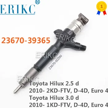 23670 39365 23670-39365 Diesel Injetor de Combustível para Toyota Hilux 3.0 2.5 d d 2010 - 2KD-FTV D-4D Euro 4 2010 - 1KD-FTV D-4D Euro 4