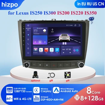 4G LTE-2Din Carro Android Multimídia Player para o Lexus IS250 IS300 IS200 IS220 IS350 GPS Carplay Auto-Rádio Estéreo Autoradio de Áudio