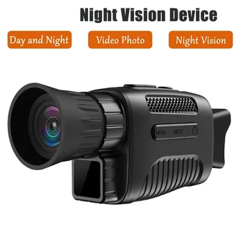 8MP 4 K HD Visão Noturna Infravermelha Dispositivo de Uso Dual Câmera Monocular Digital Telescópio para o Exterior Ferramentas de Viagem de Caça de Visão Noturna