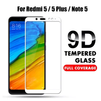 9D Completo Tampa de Vidro Temperado Para Xiaomi Redmi Nota 5 versão Global Protetor de Tela para Redmi Nota 5 Pro Note5 Película Protetora