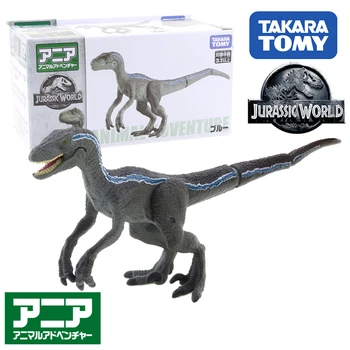 A TAKARA TOMY Velociraptor ANIA Jurassic Simulação do Mundo Animal Selvagem Dinossauros Modelo Comum de Móveis, Brinquedos de Presente de Aniversário