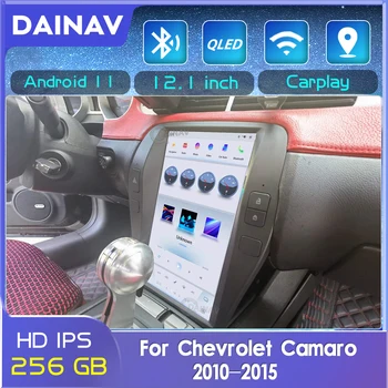 Android 11 8+256 GB de som do Carro Para Chevrolet Camaro 2010-2015 auto-rádio de áudio, Auto GPS de Navegação Multimédia Leitor de DVD unidade de cabeça