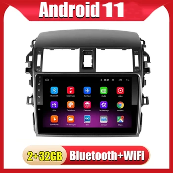Android 11 auto-rádio multimédia player de vídeo para Toyota Corolla E140 E150 2006 2007 2008 2009 2010-2013 GPS WiFi, BT audio 2DIN