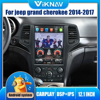 Android auto-rádio com tela de navegação Gps Para jeep grand cherokee 2014-2017 auto receptor estéreo chefe da unidade de DVD multimédia