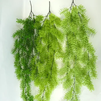 Artificial verde musgo planta de vime snapdragon grama planta de parede de vime grama de água de plástico em casa a festa de casamento decoração