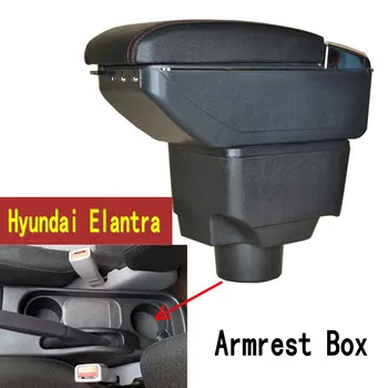 Braço Cotovelo Resto Para Hyundai Elantra XD apoio de Braço, Caixa de Centro de Console Central de Armazenamento de Conteúdo com Suporte de Copo de Interface USB