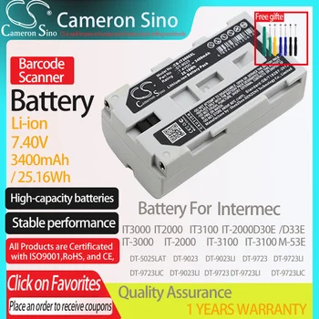 CameronSino Bateria para Casio DT-5025LAT DT-9023 DT-9723 IT3000 IT2000 se Encaixa Epson TM-P60 M196A TM-P60 Scanner de código de Barras da Bateria