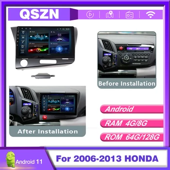 Carro de Navegação Android Para o período 2006-2013 HONDA CRZ Android Multimídia Player GPS de Navegação Tesla de Tela Estilo Autoradio Carplay