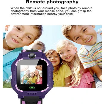 Crianças Smart Watch 2G Cartão Sim LBS Tracker SOS Câmara Filhos de Telefone Celular, Chat de Voz Smartwatches Jogo de Matemática Lanterna