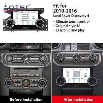 De ar do carro Conditioning10 polegadas Clima Conselho AC Painel Para Land Rover Discovery 4 L319 Range Rover L405 L494 Atualização LCD AC CONSELHO