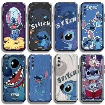 Disney Bonito Stitch Tem Uma Falha Para Samsung Galaxy A70 Caso de Telefone Preto de Volta Funda Coque Shell Carcasa de TPU Macio Proteção Completa