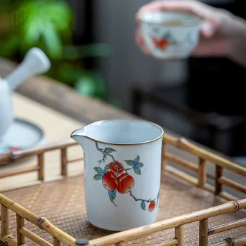 Forno Cozido Xícara de Chá de Cerâmica KungFu Conjunto de Chá em Xícara Esmalte Master Cup Xícara (chá) de justiça Grande em Forma de Chá, copos de 250ml