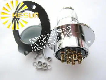 Frete grátis 5pair GX30-10 GX30 10Pin Com Flange Macho e Fêmea 30 mm Fio do Painel Conector M30 conector circular de Soquete Plug