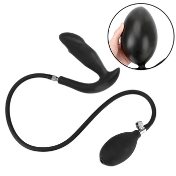 Inflável anal Pompa Dilatador Vibrador butt plug massageador de próstata anal expansor de maca Produtos Para Adultos brinquedos