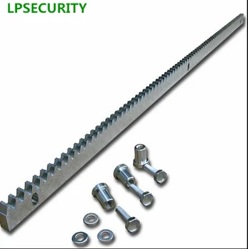 LPSECURITY 6pcs por muito uso ao ar livre automática abridor de porta de correr em aço galvanizado dente trilho de rack 6m totalmente, mais do que 19ft