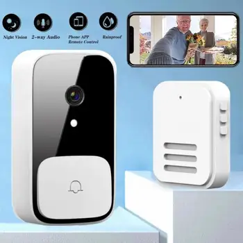 M5 Smart wi-Fi de Vídeo Campainha Câmera Visual de Intercomunicação IR Night Vision IP Campainha da Porta sem Fio de Alarme de Segurança, Câmeras Para Apartamentos.