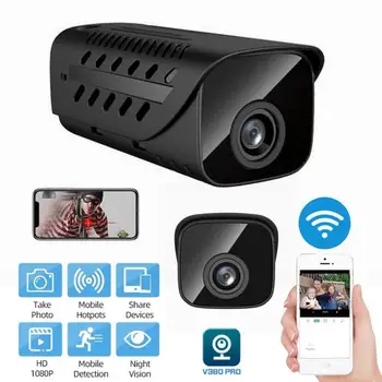 Mini Câmera HD 1080P da Segurança Home Câmera de Visão Noturna Micro Cam Detecção de Movimento de Vídeo, Voz, wi-Fi de Gravador de Vigilância de Cam