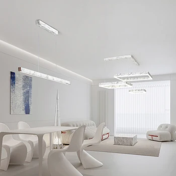 Moderno e minimalista faixa de teto do diodo emissor de lustre Para Viver Sala de Jantar Quarto Cozinha Restaurante de Decoração de Casa de Lâmpadas