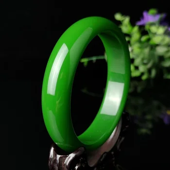 Natural de Jade Chinês Verde Mão-carved 68 mm de Diâmetro Interno de Largura Pulseira Fashion Boutique de Jóias, Homens e Mulheres, Grandes Braceletes