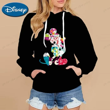 Novo Disney Mickey e Minnie Crianças dos desenhos animados Bonitos Impressão 3D de Moda Meninos Meninas rapazes raparigas Roupas Capuz de grandes dimensões Cartoon Anime Fina Capuz