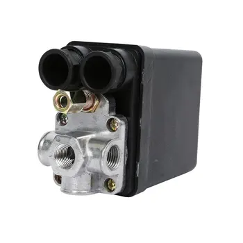 Pesados 240V 16A Automático Automático de Controle de Carga/Descarga do Compressor de Ar Interruptor de Pressão da Válvula de Controle 90 PSI -120 PSI