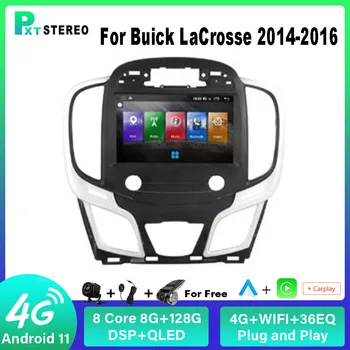 Pxton Android auto-Rádio Estéreo Tela de Toque Leitor Multimédia Para o Buick LaCrosse 2014-2016 Carplay Auto 8G+128G 4G WIFI DSP Cabeça