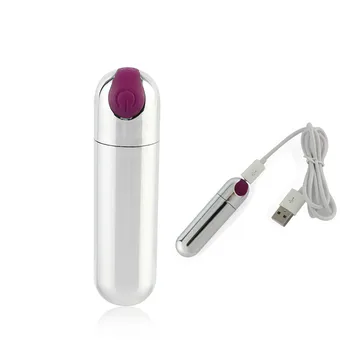 Recarregável USB Forte Adulto do Sexo Produto de 10 velocidades de Vibração Mini Bullet Forma Impermeável Vibrador G-spot Massagem