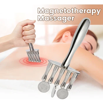 Terapia Magnética Bastão De Massagem Meridiano De Ácido Descarga De Caneta Guasha Magnetoterapia Corpo Da Caneta De Massagem Spa Anti-Celulite Alívio Da Dor