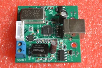 USB para SPDIF Coaxial I2S Processador TE7022 Chip suporta 24 bits de amostragem 96K