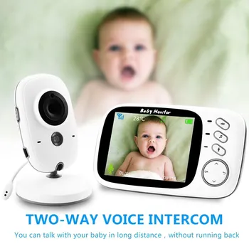 VB603 2.4 G sem Fio de Vídeo do Monitor do Bebê com 3.2 Polegadas de LCD de 2 Vias de Áudio Falar Visão Noturna de Vigilância Segurança Câmera Babá