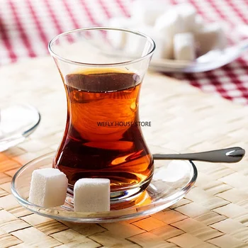 Xícara de café, copo de chá Turquia xícara de café, xícara de chá de chá quente beber do copo e do prato