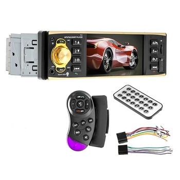 Único Carro Din sistema de som Com Bluetooth E Tela HD, Áudio Com Câmera de segurança & de Controle do Volante